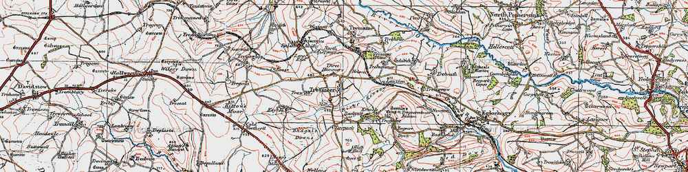 Old map of Tresmeer in 1919