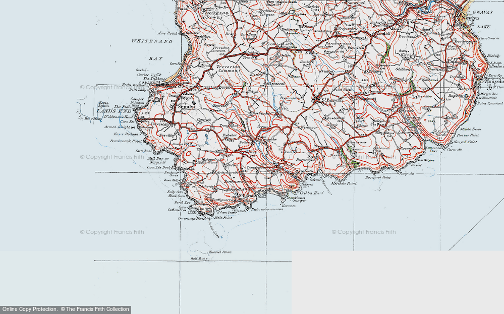 Old Map of Trethewey, 1919 in 1919