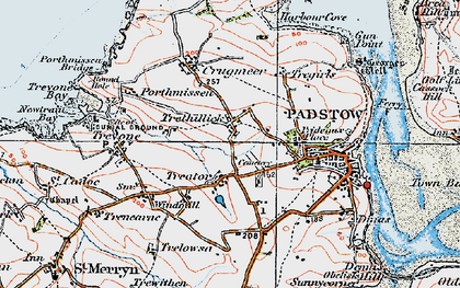 Old map of Trethillick in 1919