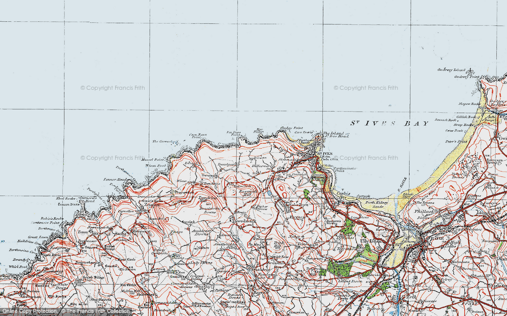 Old Map of Trevalgan, 1919 in 1919