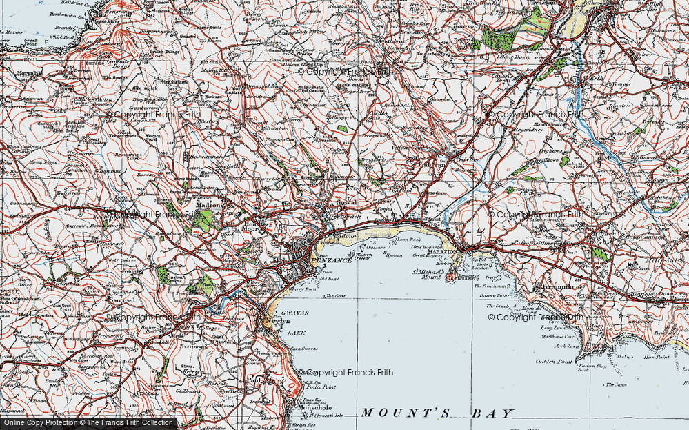 Old Map of Trevarrack, 1919 in 1919