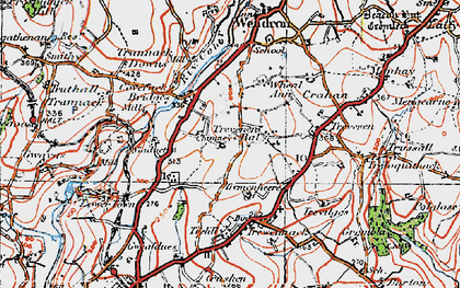 Old map of Trevenen Bal in 1919