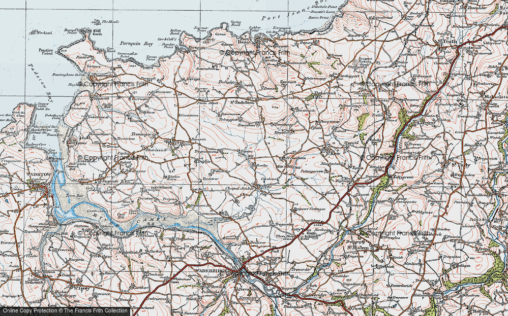 Old Map of Trevine, 1919 in 1919