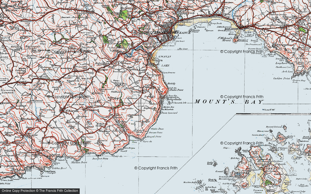 Old Map of Trevithal, 1919 in 1919