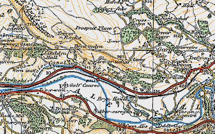 Old map of Abercregan in 1921