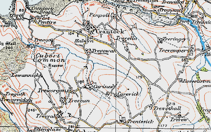 Old map of Trevowah in 1919