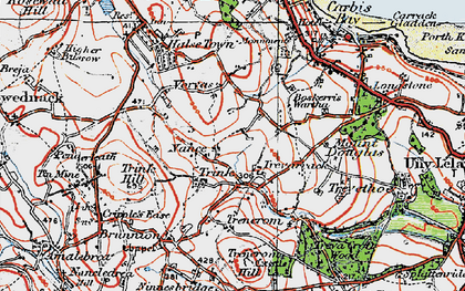 Old map of Trink in 1919