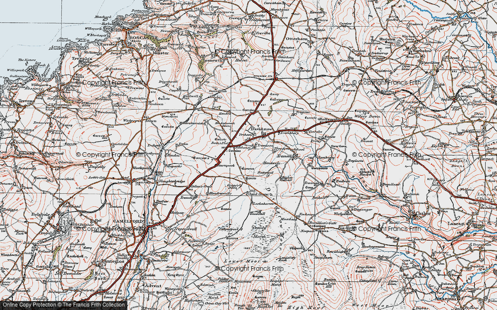 Old Map of Trewassa, 1919 in 1919