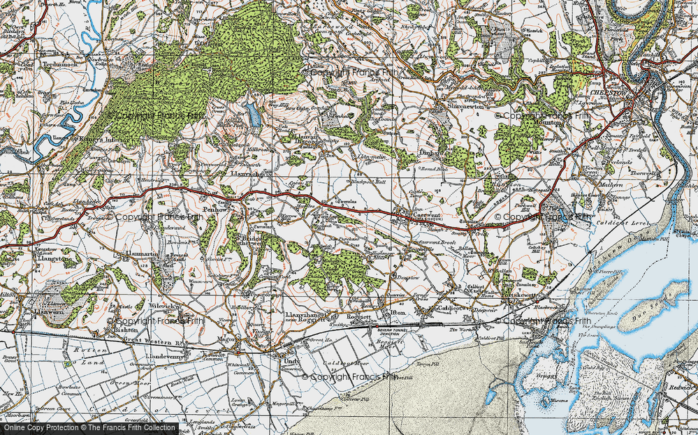 Old Map of Trewen, 1919 in 1919