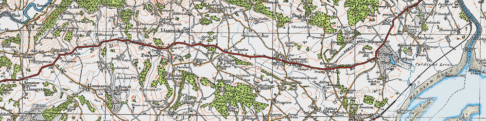 Old map of Trewen in 1919