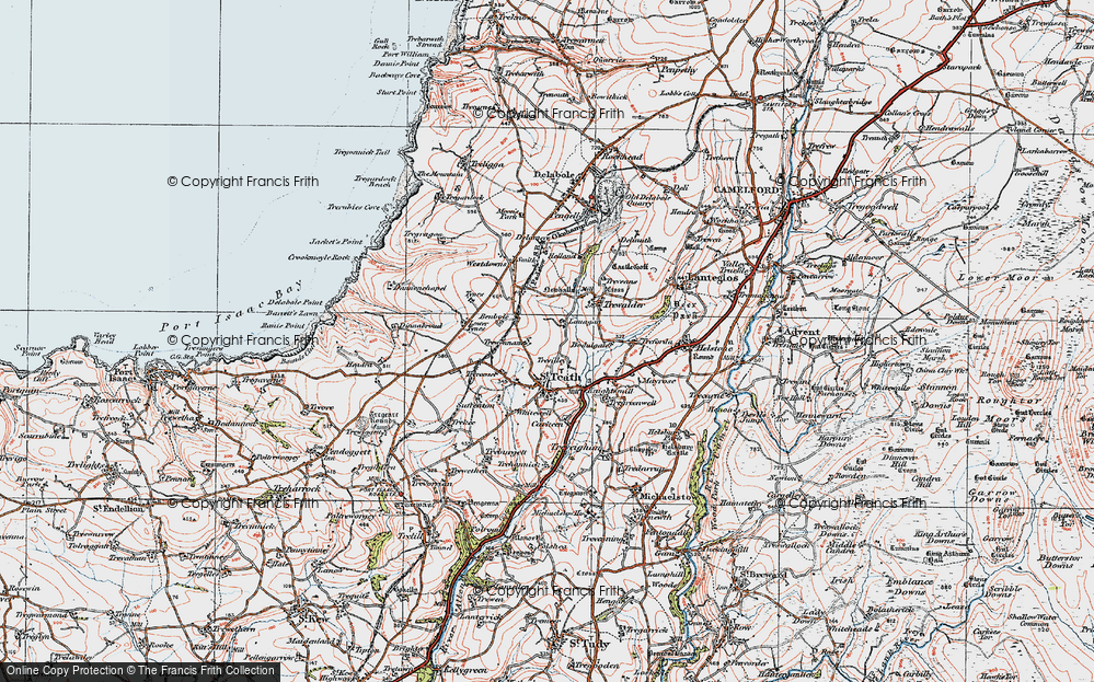 Old Map of Trewennan, 1919 in 1919