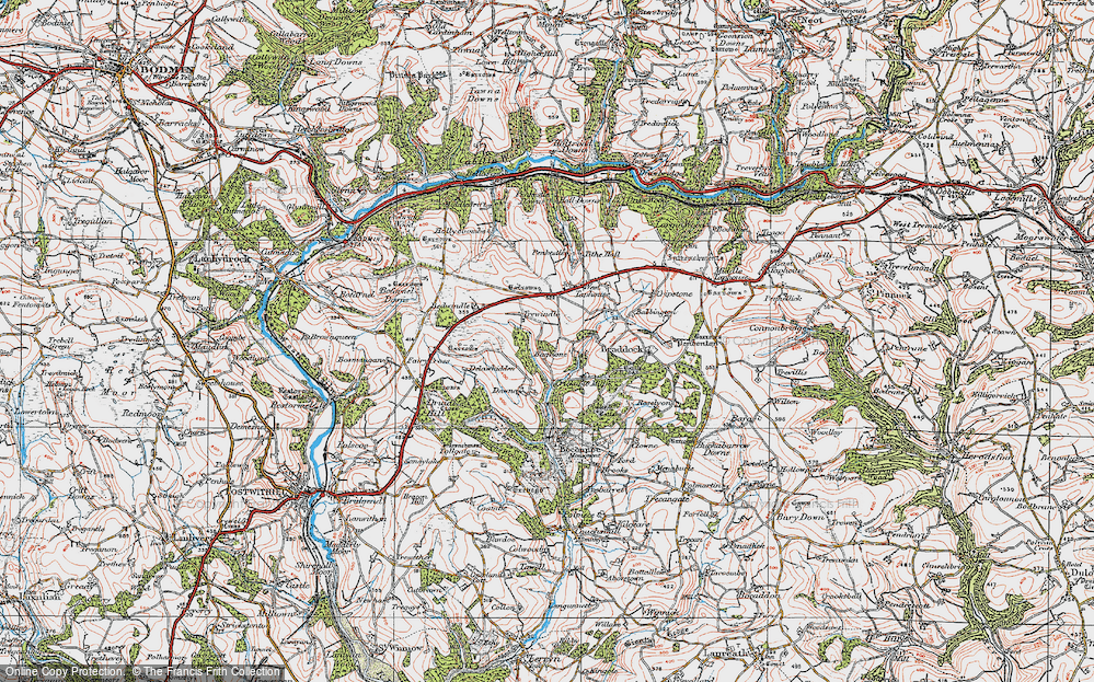 Old Map of Trewindle, 1919 in 1919