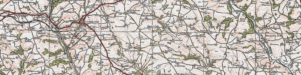 Old map of Westdown Wood in 1919