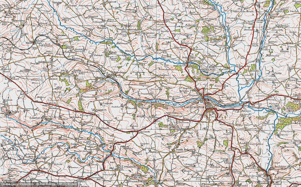 Old Map of Trewithick, 1919 in 1919