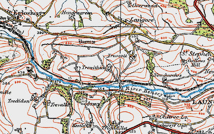 Old map of Trewithick in 1919