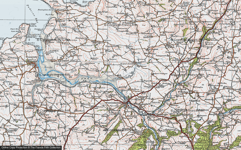 Old Map of Trewornan, 1919 in 1919
