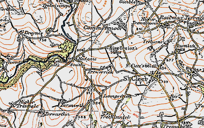 Old map of Treworrick in 1919