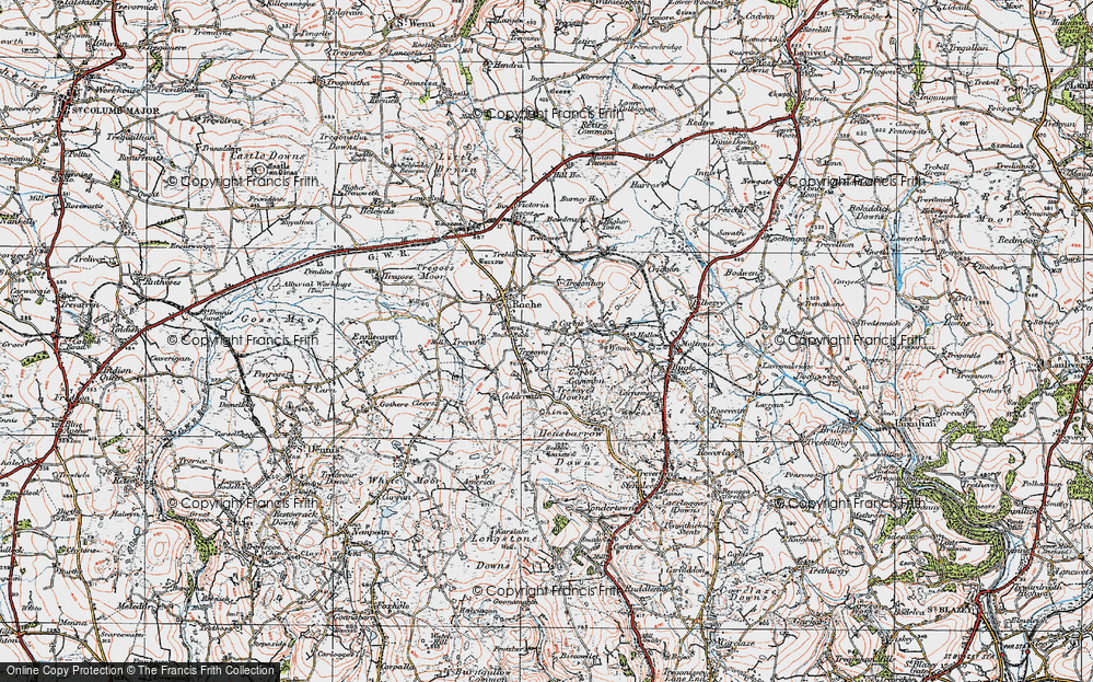 Old Map of Trezaise, 1919 in 1919