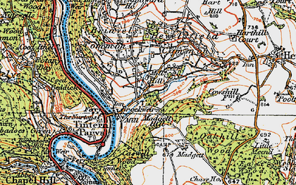 Old map of Triangle in 1919