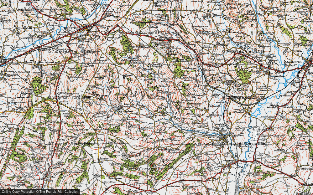 Old Map of Historic Map covering Barritshayes in 1919
