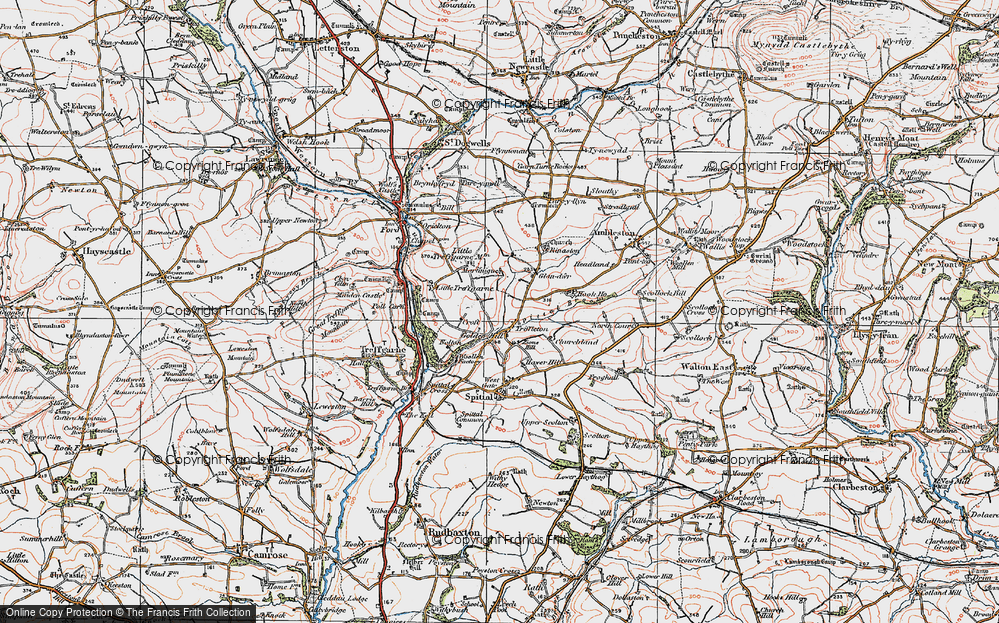 Old Map of Triffleton, 1922 in 1922