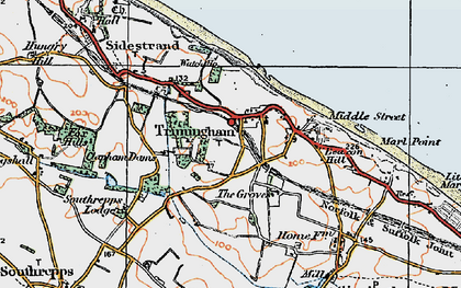 Old map of Trimingham in 1922