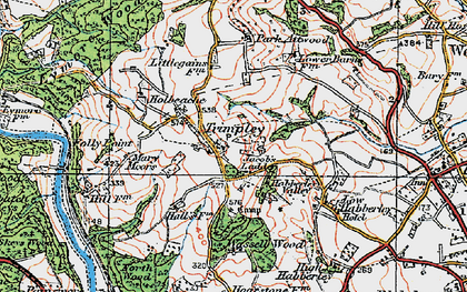 Old map of Trimpley in 1921