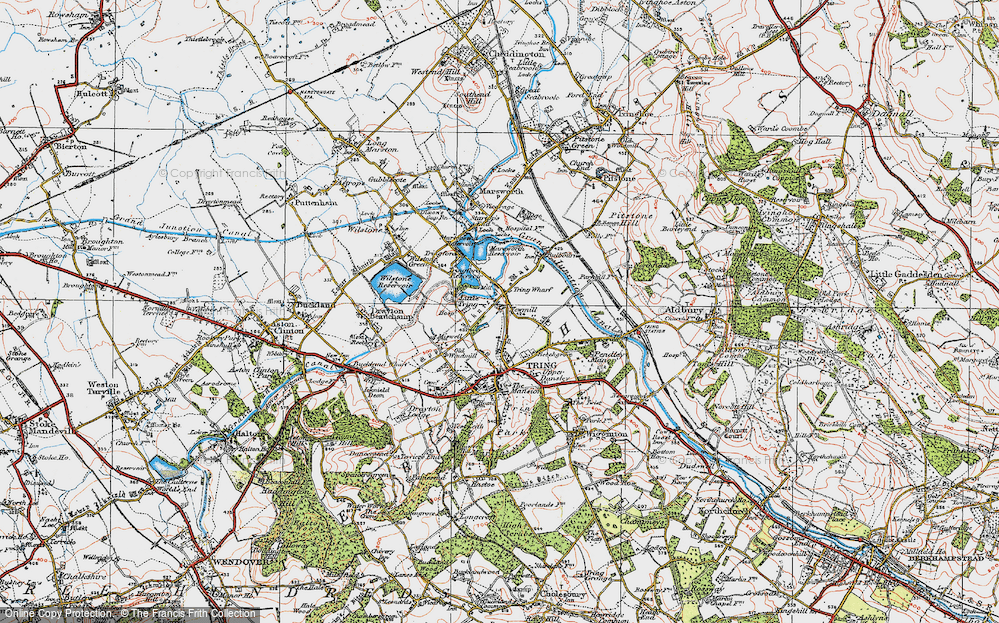 Old Map of Tring Wharf, 1920 in 1920