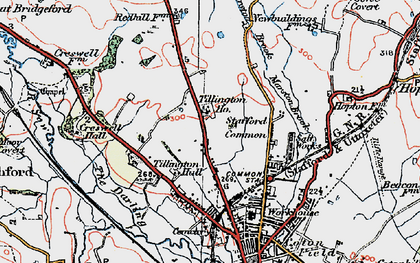 Old map of Trinity Fields in 1921