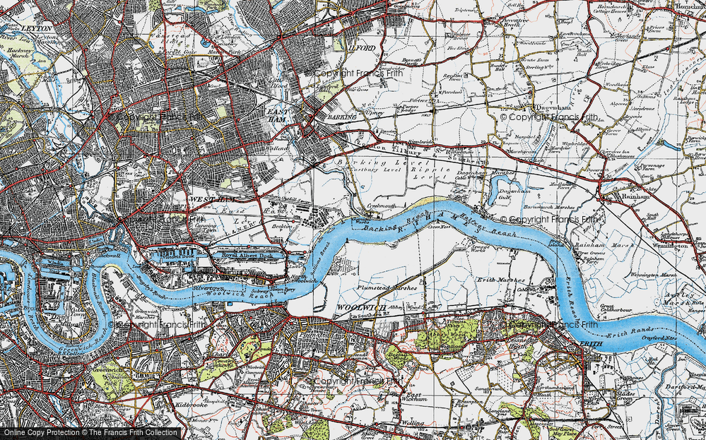 Old Map of Tripcock Ness, 1920 in 1920