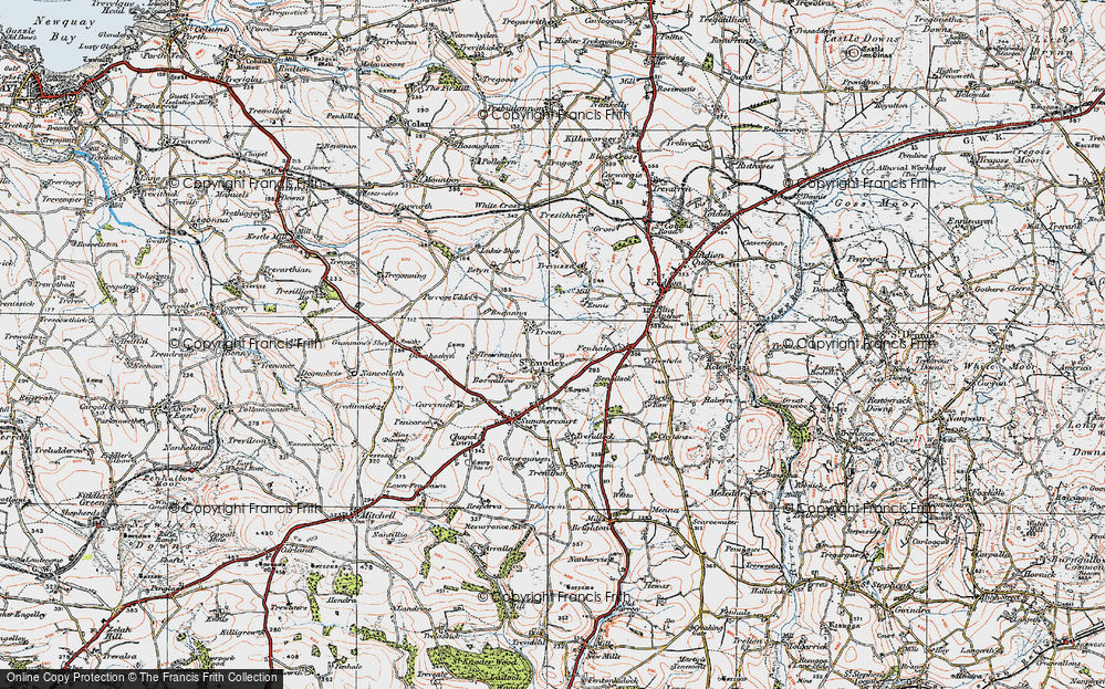 Old Map of Troan, 1919 in 1919