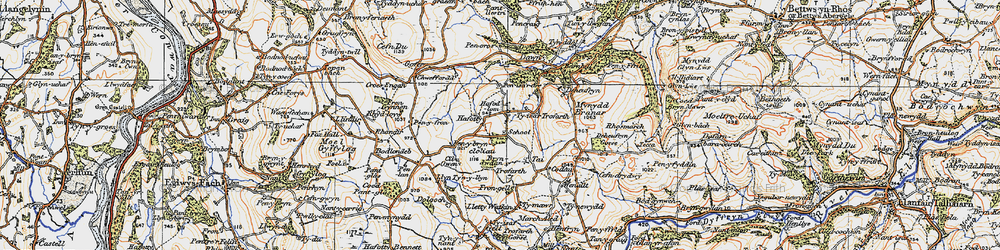 Old map of Trofarth in 1922