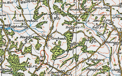 Old map of Trolliloes in 1920