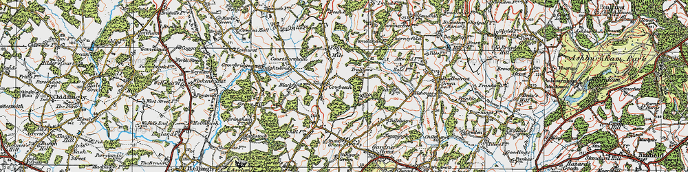 Old map of Trolliloes in 1920