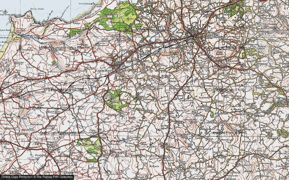 Old Map of Troon, 1919 in 1919