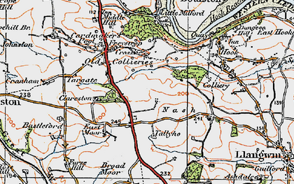 Old map of Trooper's Inn in 1922