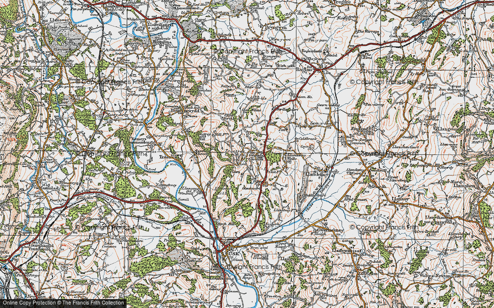 Old Map of Trostrey Common, 1919 in 1919