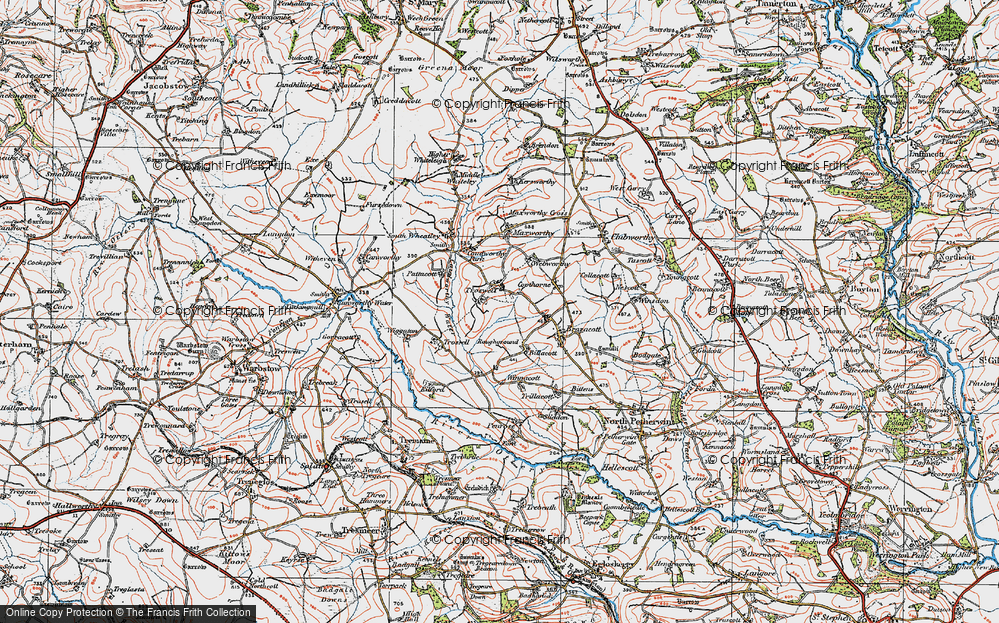 Old Map of Troswell, 1919 in 1919