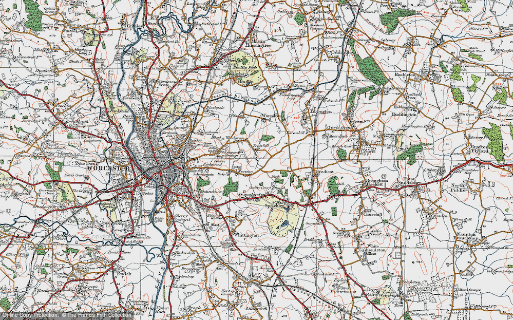 Old Map of Trotshill, 1920 in 1920
