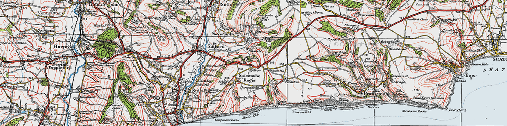 Old map of Trow in 1919