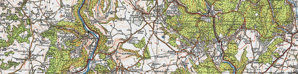 Old map of Bearse Common in 1919