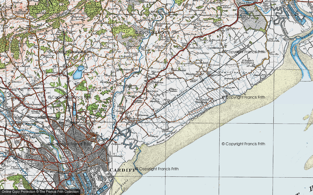 Old Map of Trowbridge, 1919 in 1919