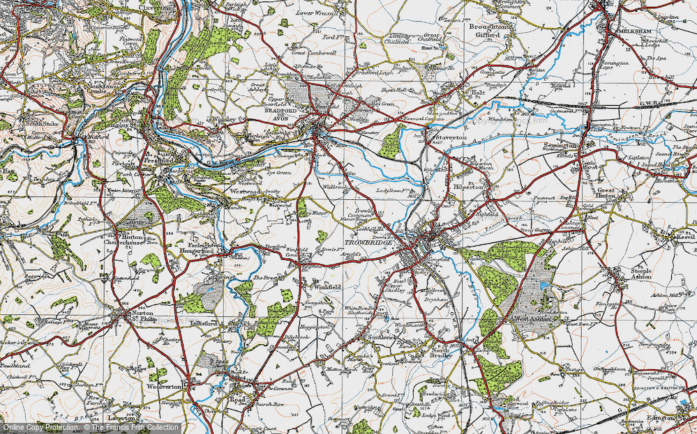 Old Map of Trowle Common, 1919 in 1919