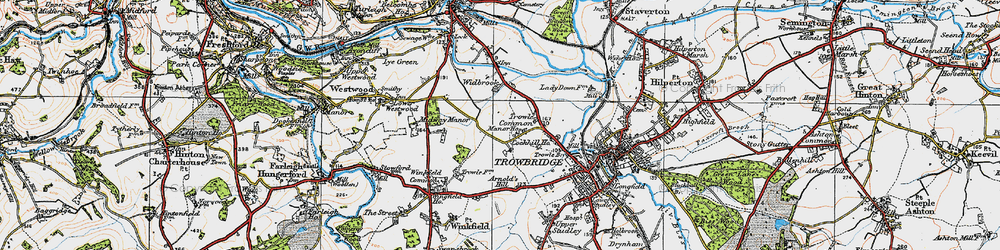 Old map of Arnold's Hill in 1919