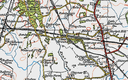 Old map of Troy Town in 1920