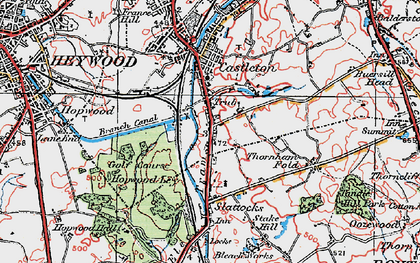 Old map of Trub in 1924