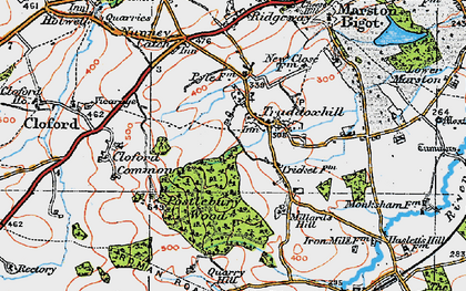 Old map of Trudoxhill in 1919