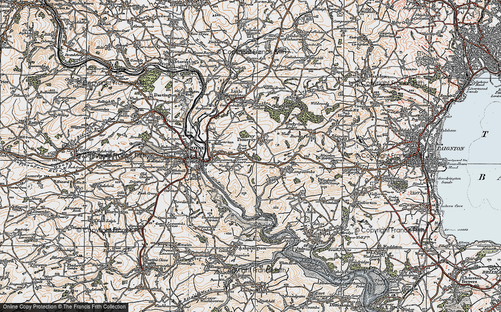 Old Map of True Street, 1919 in 1919