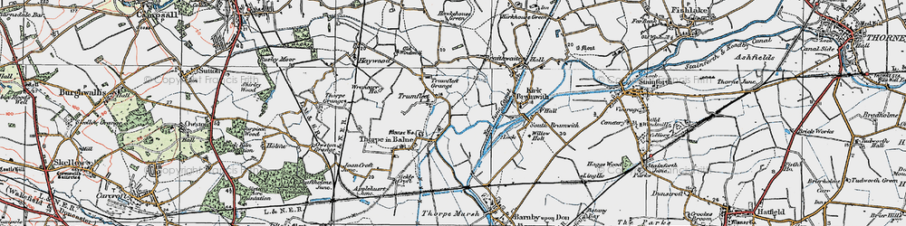 Old map of Trumfleet in 1923