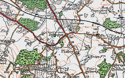 Old map of Trumpet in 1920